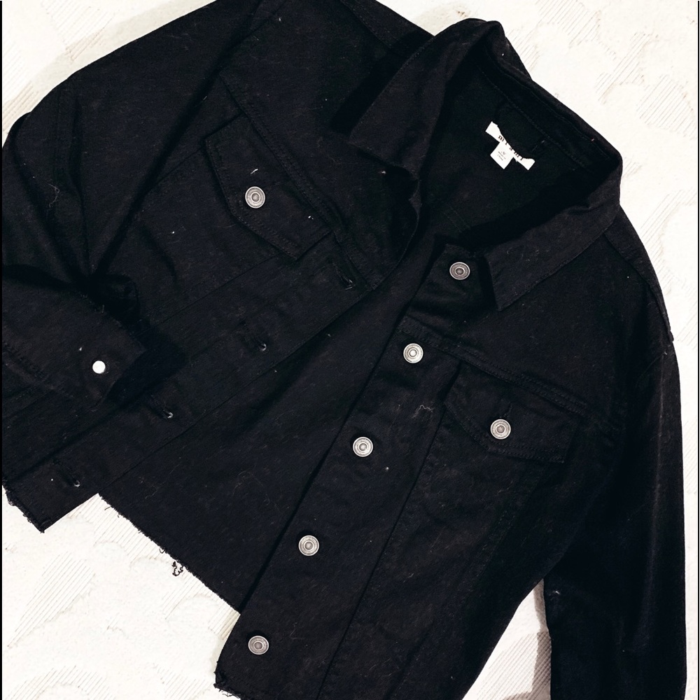 Black jean jacket